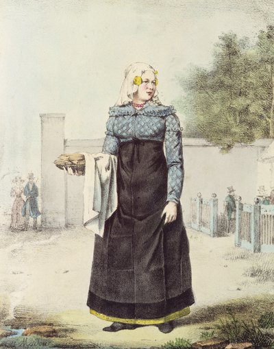 A Frisian Waffle Seller by Jean Baptiste Madou
